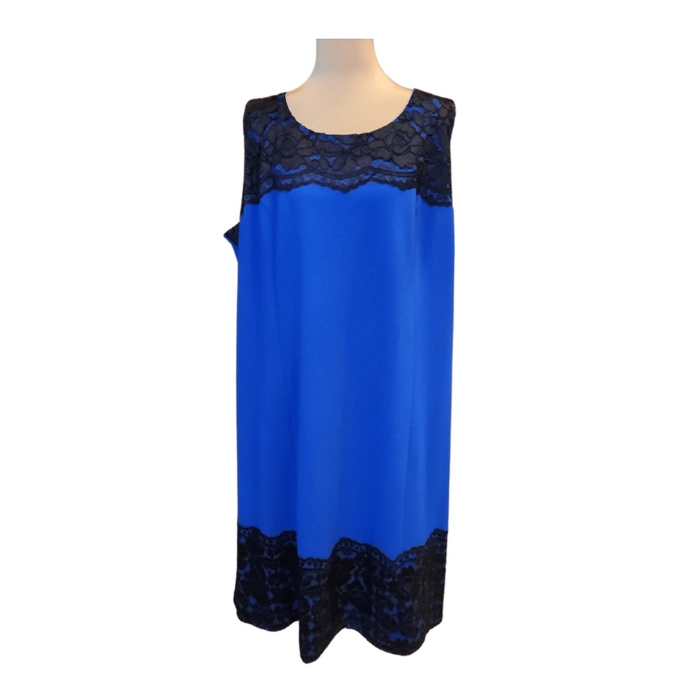 Catherines Black Label Lace accent Dress NWT 30/32W